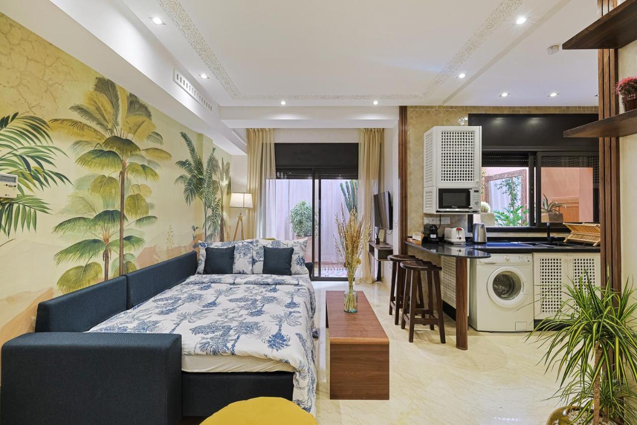 Oasis - Appartement Authentique A Gueliz มาร์ราเกช ภายนอก รูปภาพ