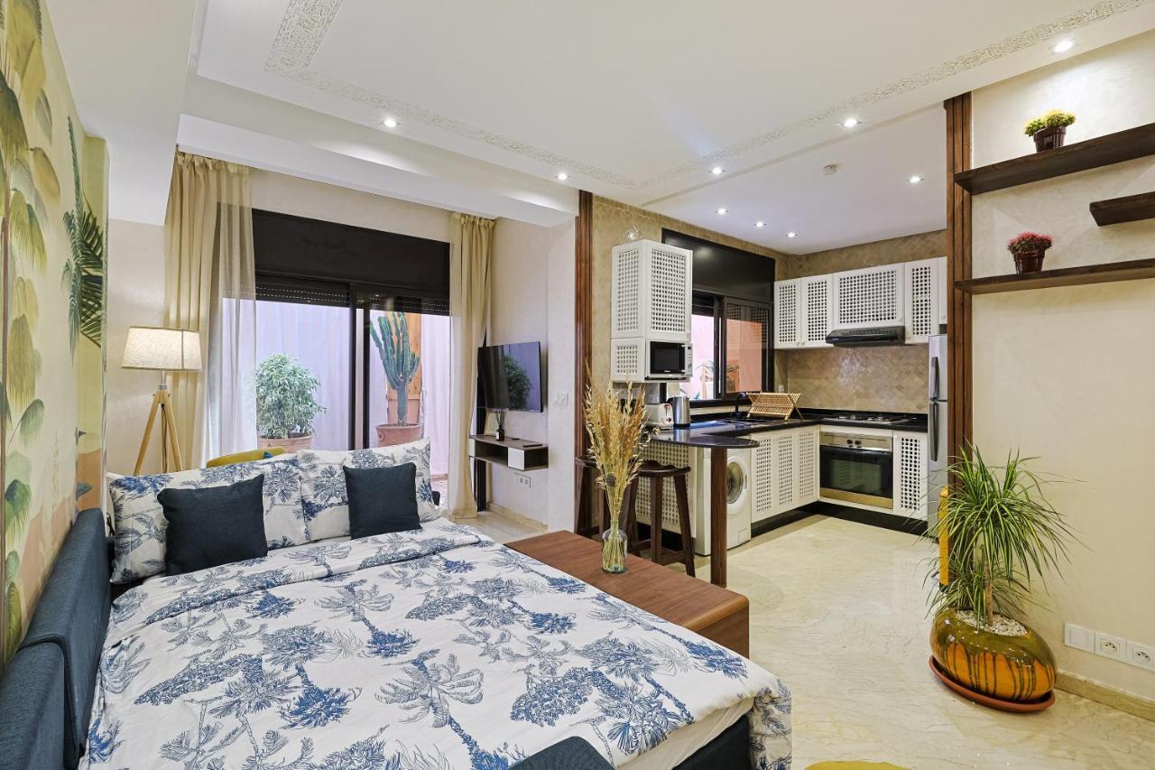 Oasis - Appartement Authentique A Gueliz มาร์ราเกช ภายนอก รูปภาพ