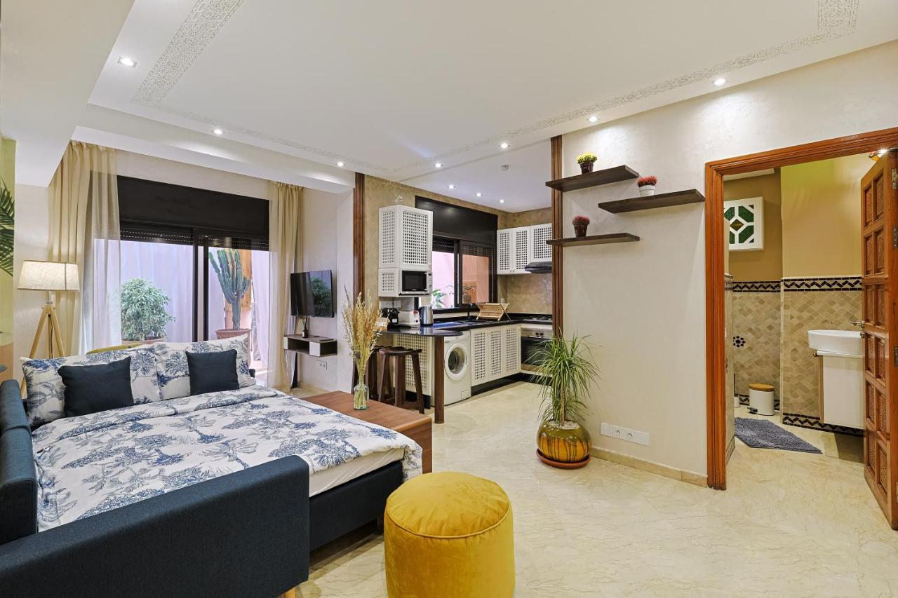 Oasis - Appartement Authentique A Gueliz มาร์ราเกช ภายนอก รูปภาพ