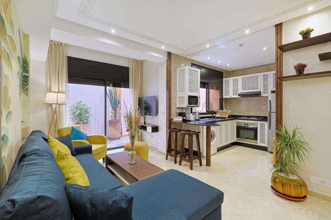 Oasis - Appartement Authentique A Gueliz มาร์ราเกช ภายนอก รูปภาพ