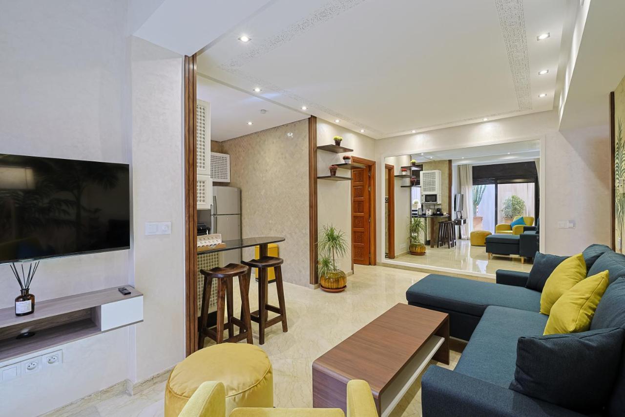 Oasis - Appartement Authentique A Gueliz มาร์ราเกช ภายนอก รูปภาพ