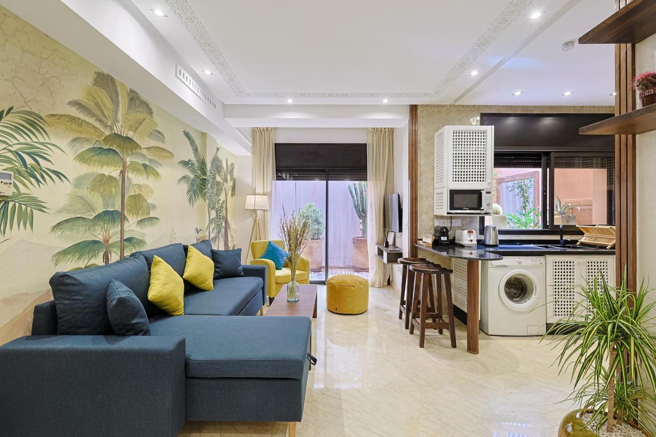 Oasis - Appartement Authentique A Gueliz มาร์ราเกช ภายนอก รูปภาพ