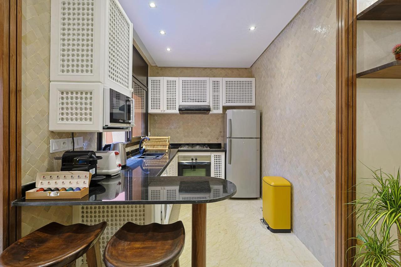 Oasis - Appartement Authentique A Gueliz มาร์ราเกช ภายนอก รูปภาพ