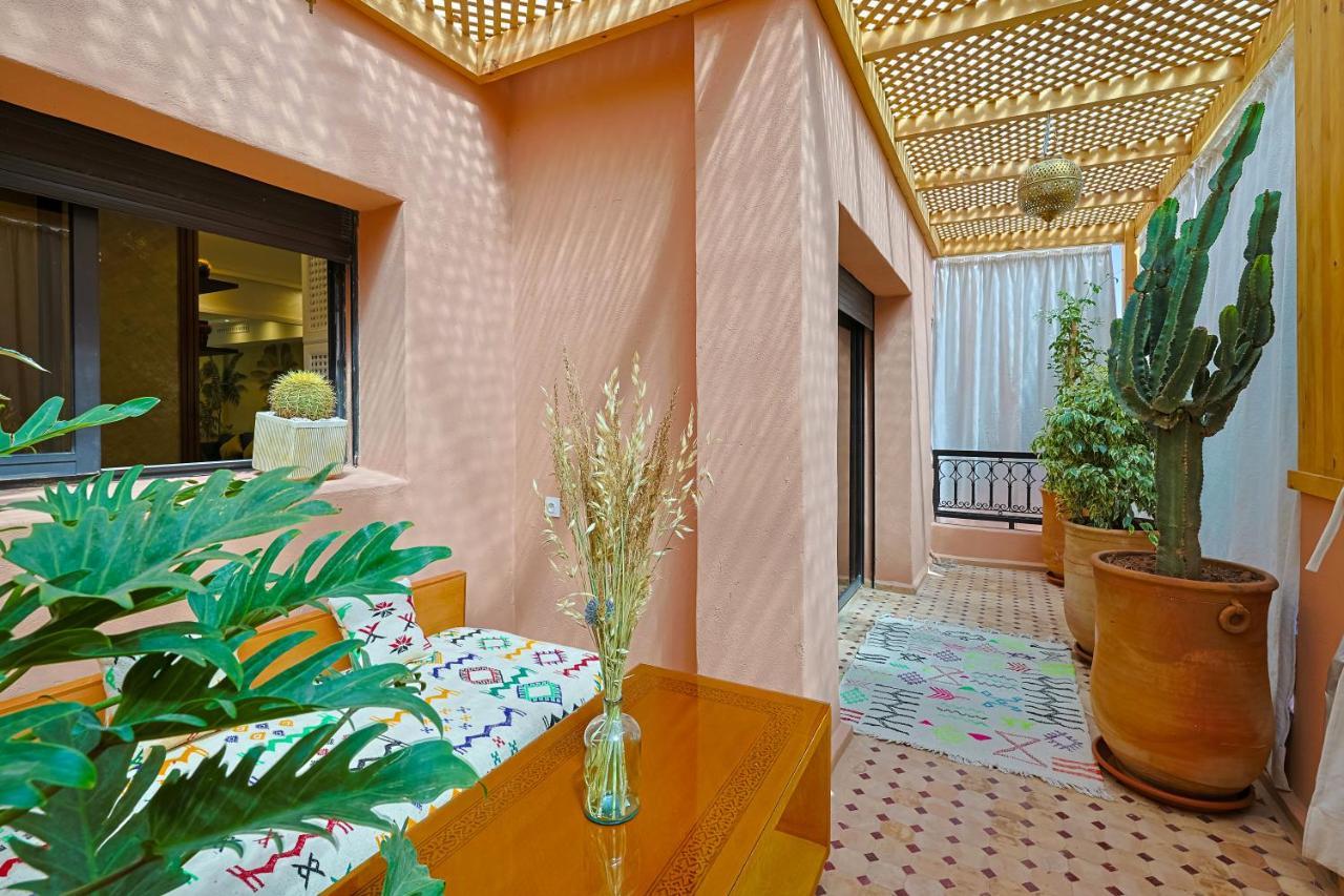 Oasis - Appartement Authentique A Gueliz มาร์ราเกช ภายนอก รูปภาพ